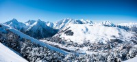 Les Deux Alpes ligt tussen de pistes